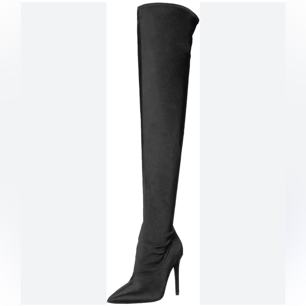Azalea Wang Black Over The Knee Boots